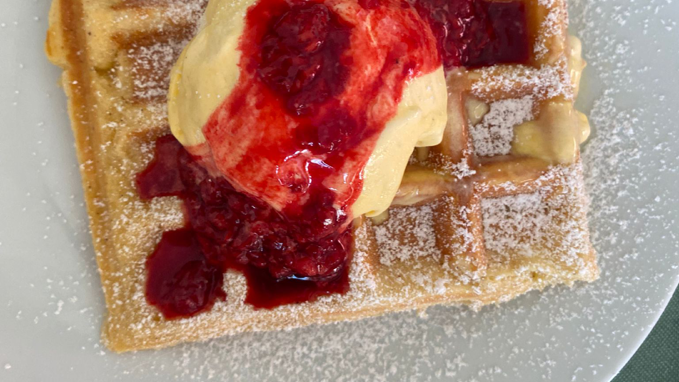 Waffeln zum Nachtisch